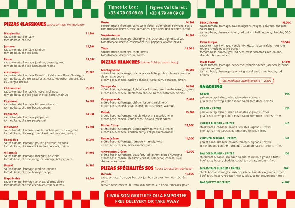 Sos Pizza val Claret